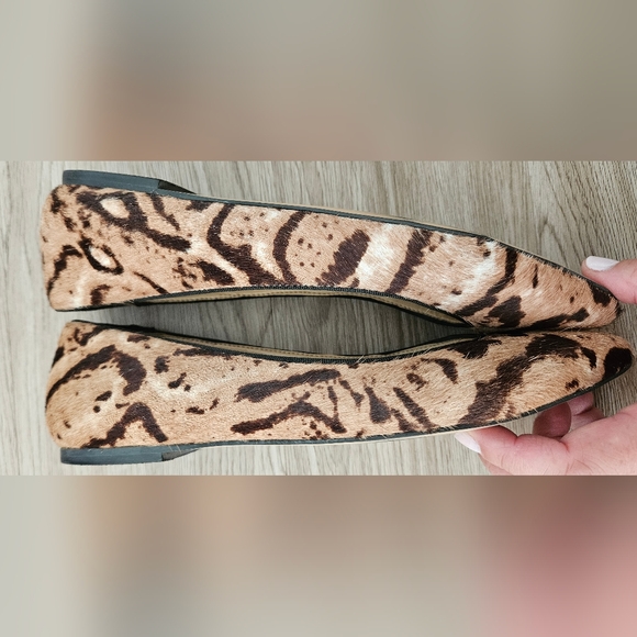 Talbots Calf Hair Pointed Toe Leather Shoes Size 8.5 - Picture 5 of 8